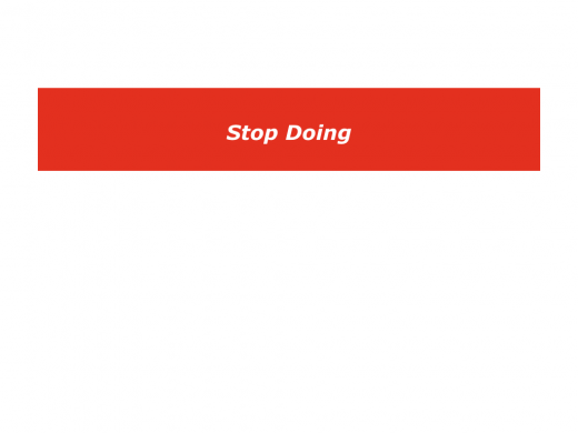 Slides Keep Doing, Start Doing, Stop Doing.015